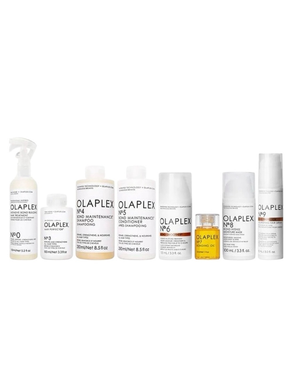 OLAPLEX Hair Repair System Set Lot Nº 0, 3, 4, 5, 6, 7, 8, and 9. Brand New
